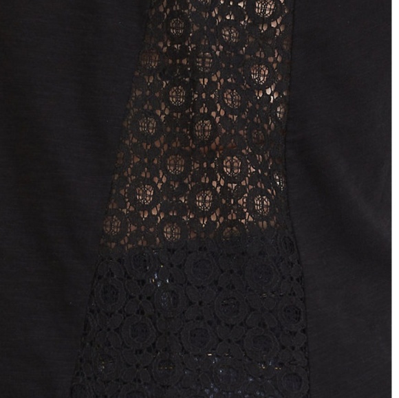 Torrid NEW 2x black tank with lace side panels - Picture 3 of 5